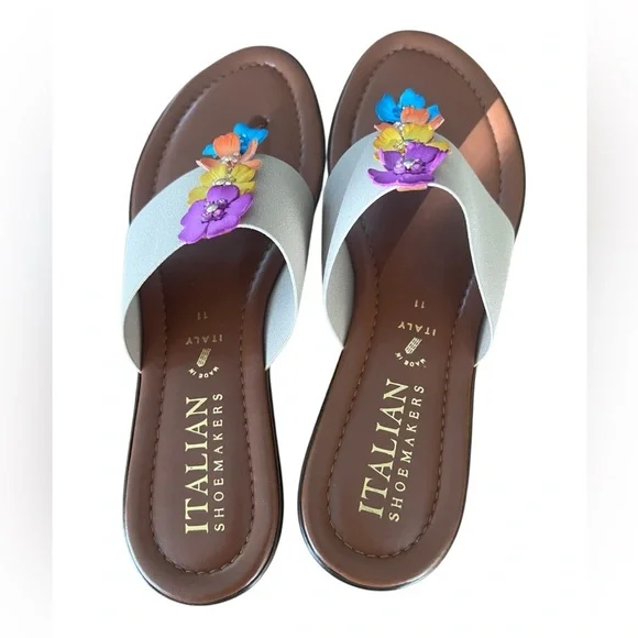 Italian Shoemakers Merry slip on sandal , new in box, size 11 - Picture 3 of 9